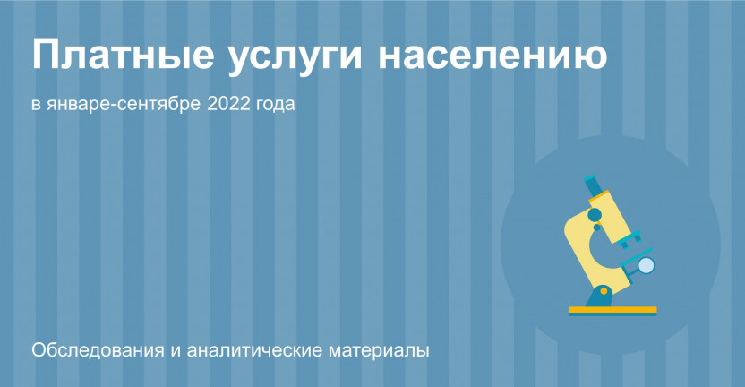 Платные услуги населению Костромской области в январе-сентябре 2022 года